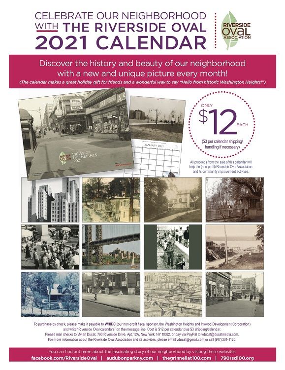 14th Annual Riverside Oval Calendar Riverside Oval Association New York Ny Harlem One Stop riverside theatre calendar of events 2021