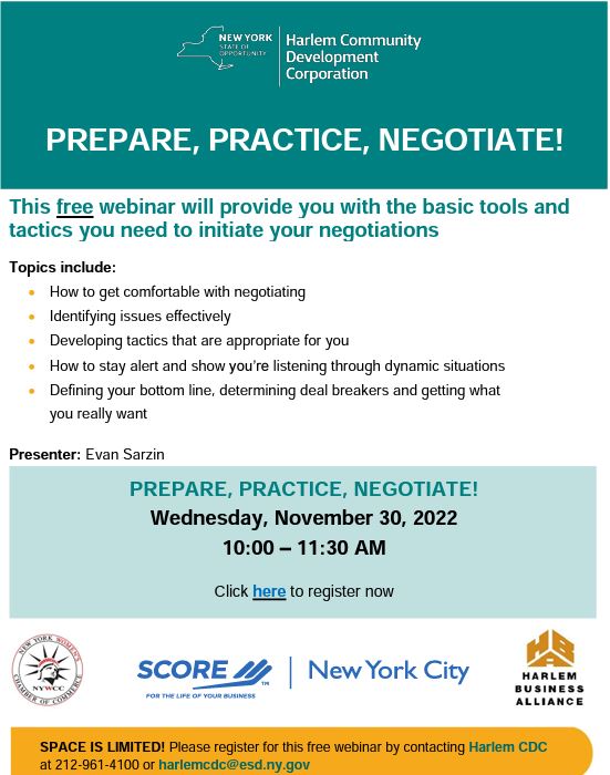 Prepare, Practice, Negotiate! Free Webinar